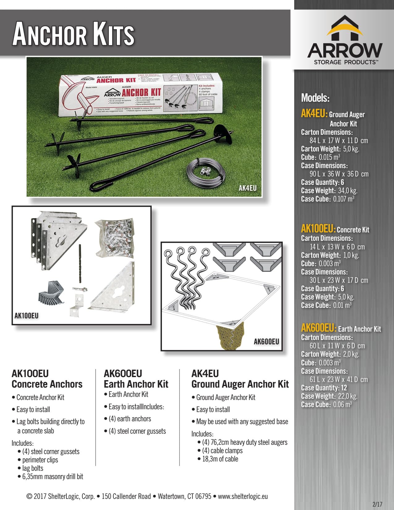 Arrow Shed AK600 Earth Anchor Kit, Steel-stainless - Image 14
