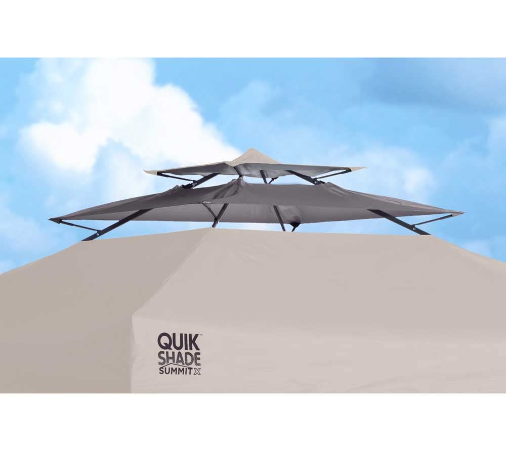 Quik Shade Summit 10 x 17-Foot Instant Canopy with Adjustable Dual Half Awnings, 170 Square Feet of Shade for 15 People - Taupe - Image 5