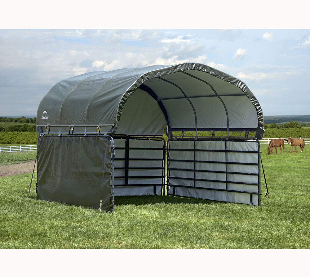 ShelterLogic 12'x12' Equine, Livestock and Agricultural Shelter Enclosure Kit (Corral Panels and Shelter Not Included) - Image 3