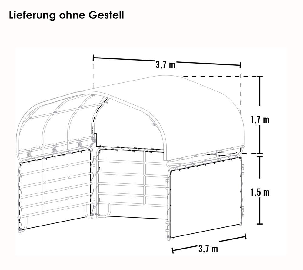 ShelterLogic 12'x12' Equine, Livestock and Agricultural Shelter Enclosure Kit (Corral Panels and Shelter Not Included) - Image 7