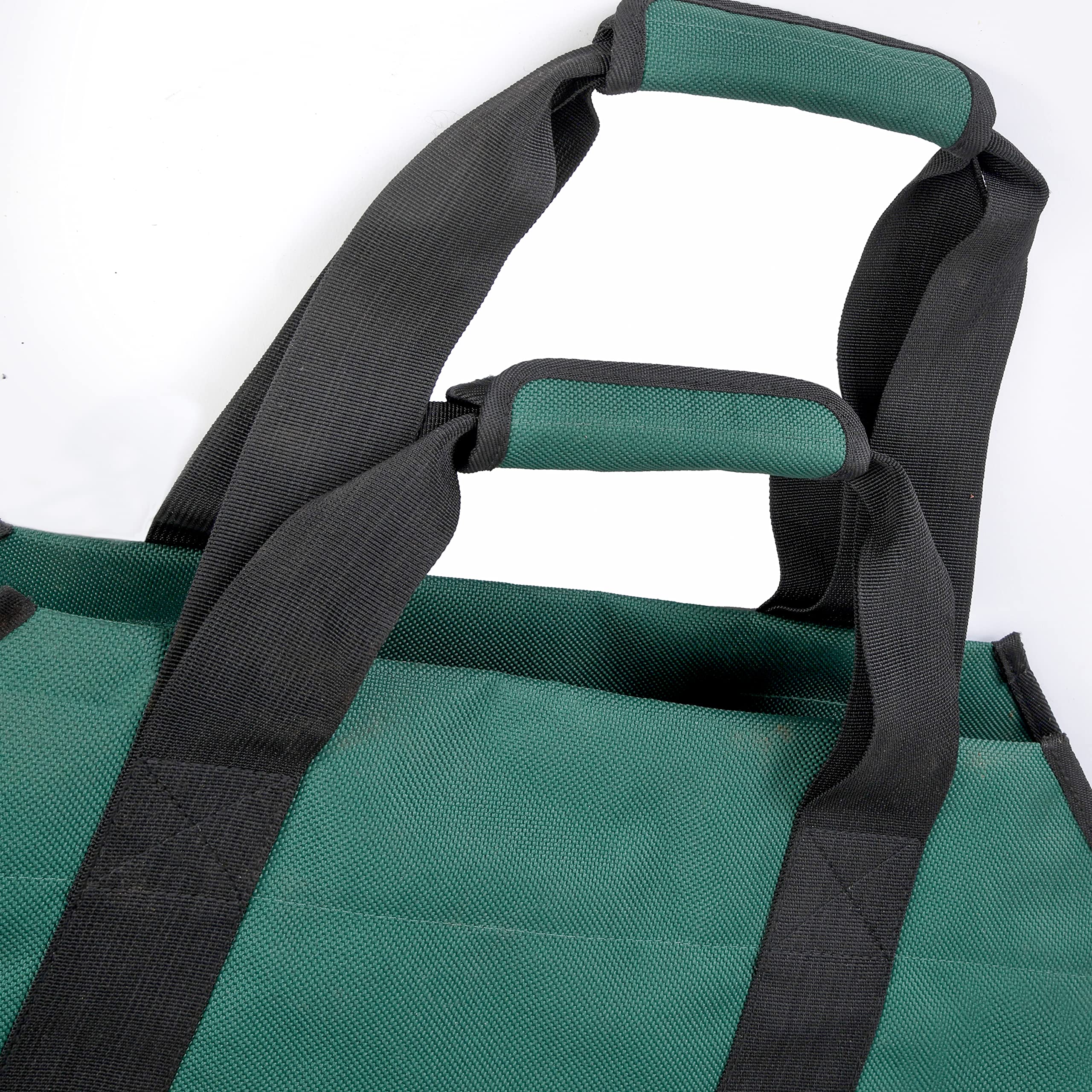 ShelterLogic 24" Heavy-Duty Large Water-Repellent Firewood Log Holder and Carrier Bag, Green - Image 5