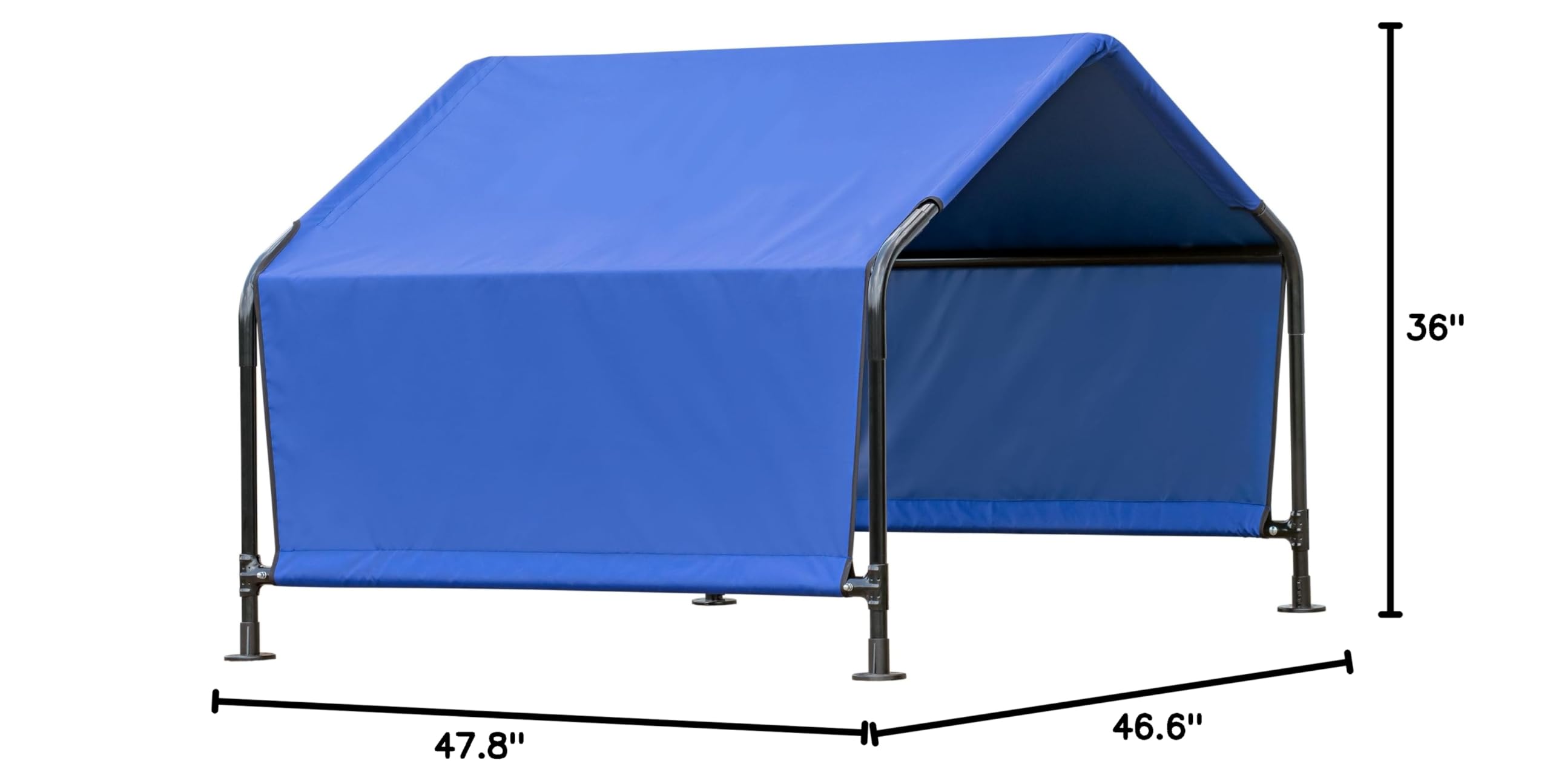 ShelterLogic 4' Outdoor Pet Shade, Versatile Pet Canopy Tent for Dogs, Cats, Small Animals and Livestock, Blue - Image 9