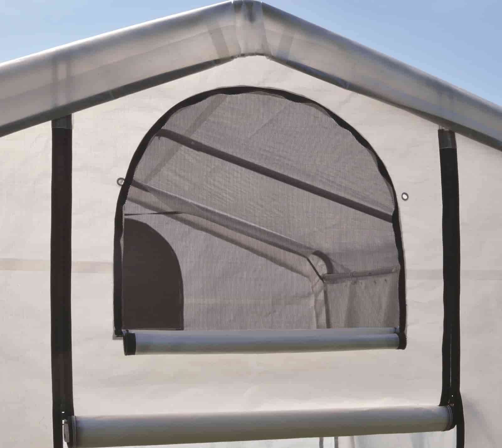ShelterLogic 70658 Greenhouse-in-a-Box Flow Peak Roof Style Easy Access Outdoor Grow House with Translucent Waterproof Cover, 10' x 20' - Image 7