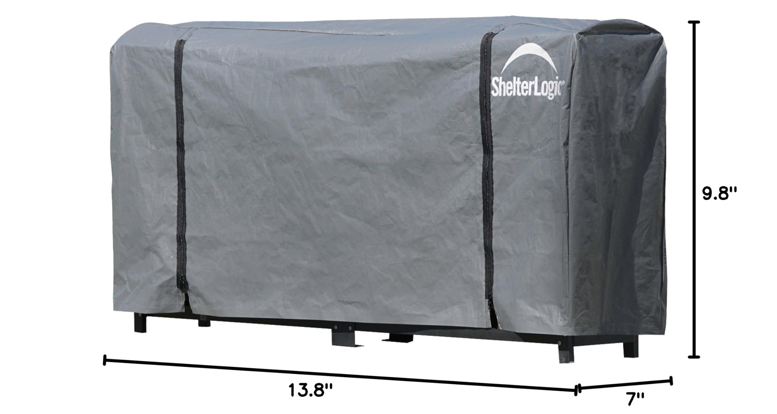 ShelterLogic Firewood Rack-in-a-Box Universal Full Length Cover for Firewood Storage Racks, Fits Most 8-Feet Firewood Racks Size: 8-Feet - Image 5