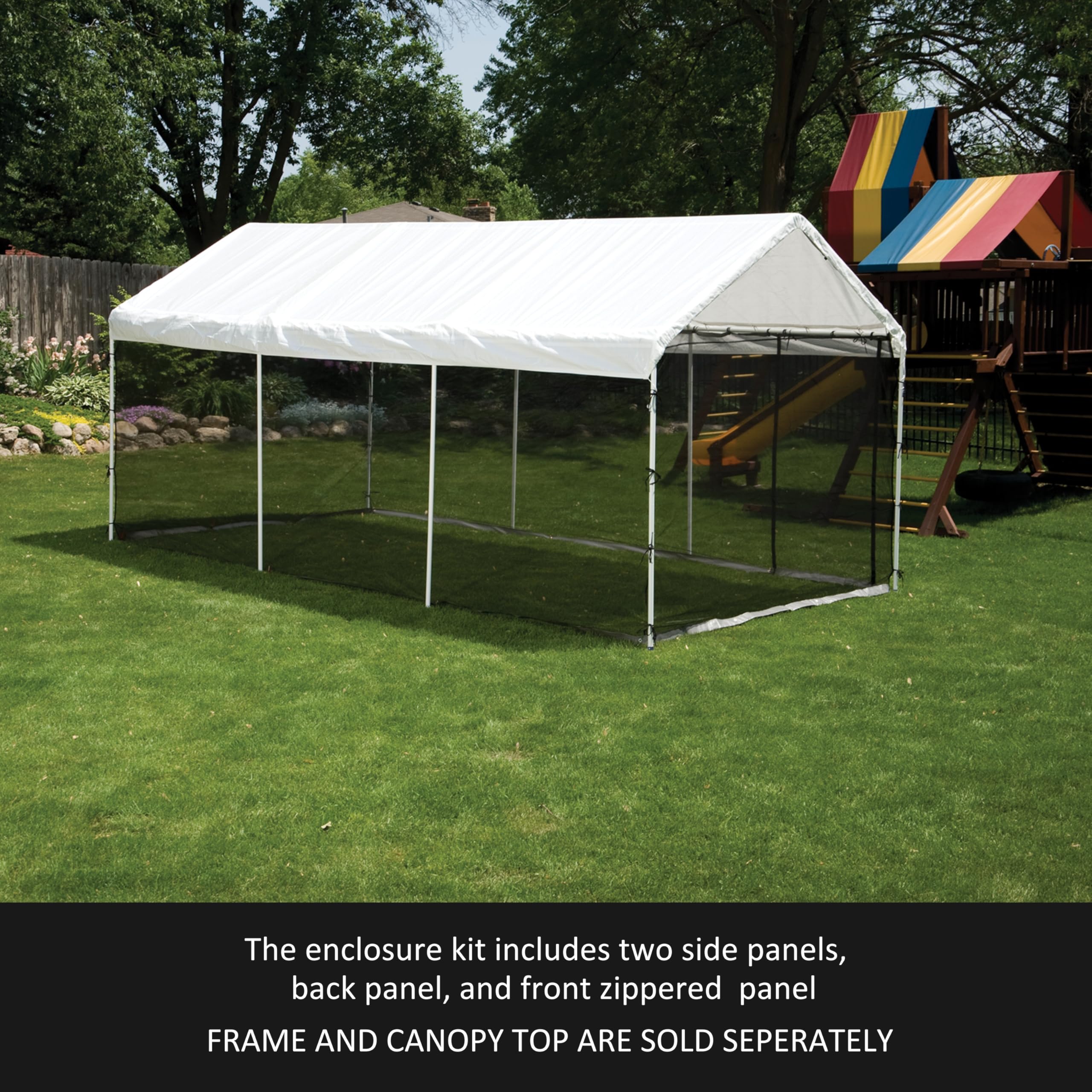 ShelterLogic MaxAP Screen House Enclosure Kit, 10 ft. x 20 ft. (Frame and Canopy Sold Separately) - Image 3