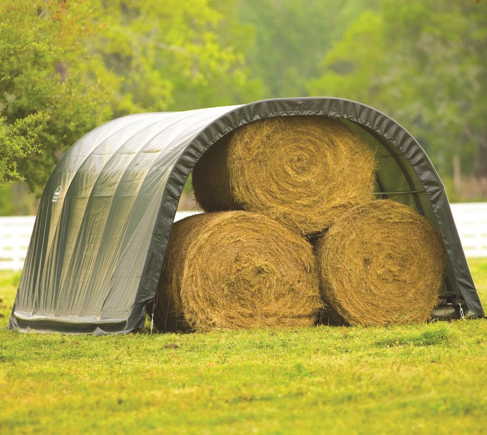 ShelterLogic Round Style Run-in Shelter, Green, 12 x 20 x 8 ft. - Image 5