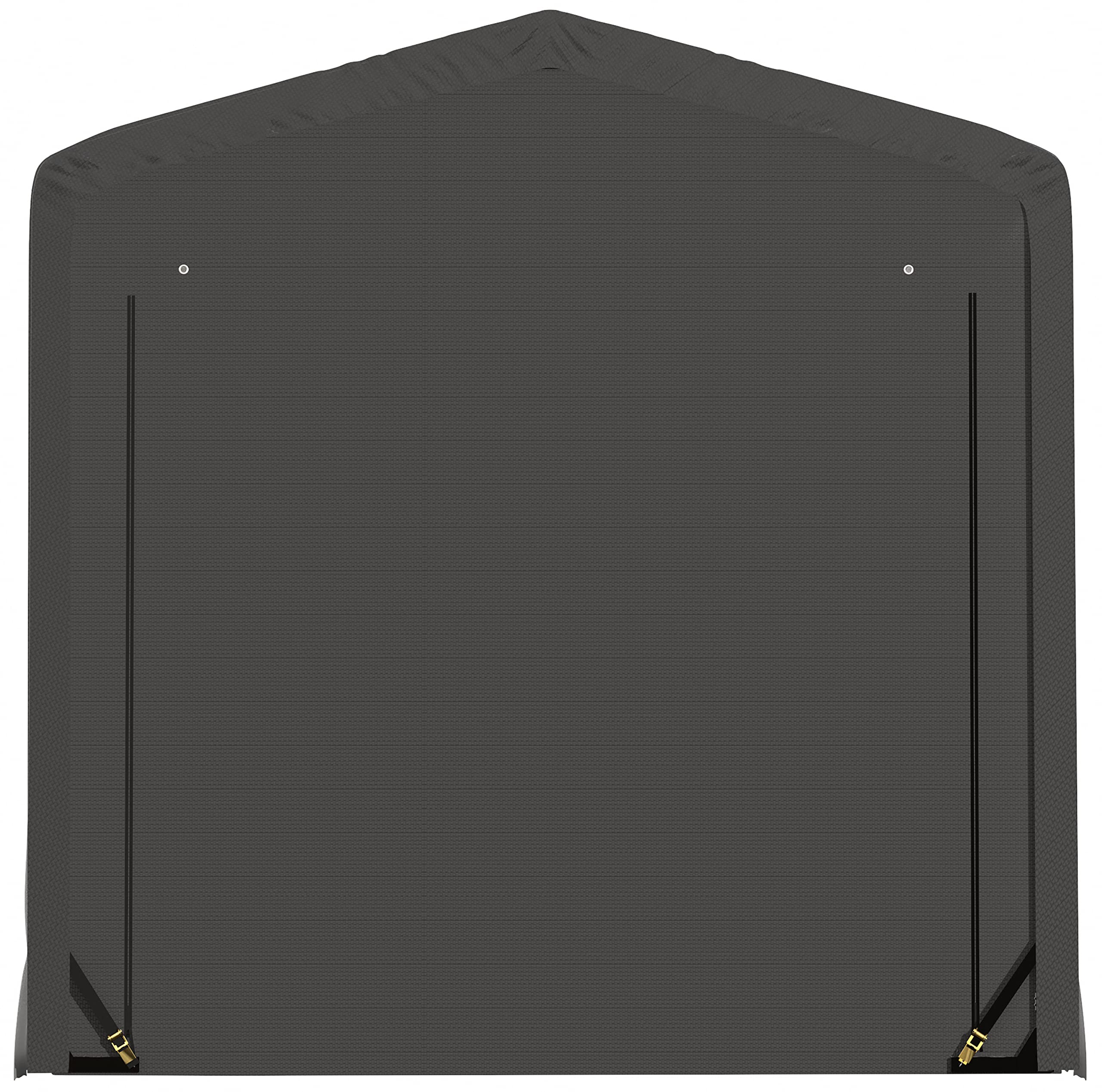 ShelterLogic ShelterTube Garage & Storage Shelter, 10' x 18' x 10' Heavy-Duty Steel Frame Wind and Snow-Load Rated Enclosure, Gray - Image 9