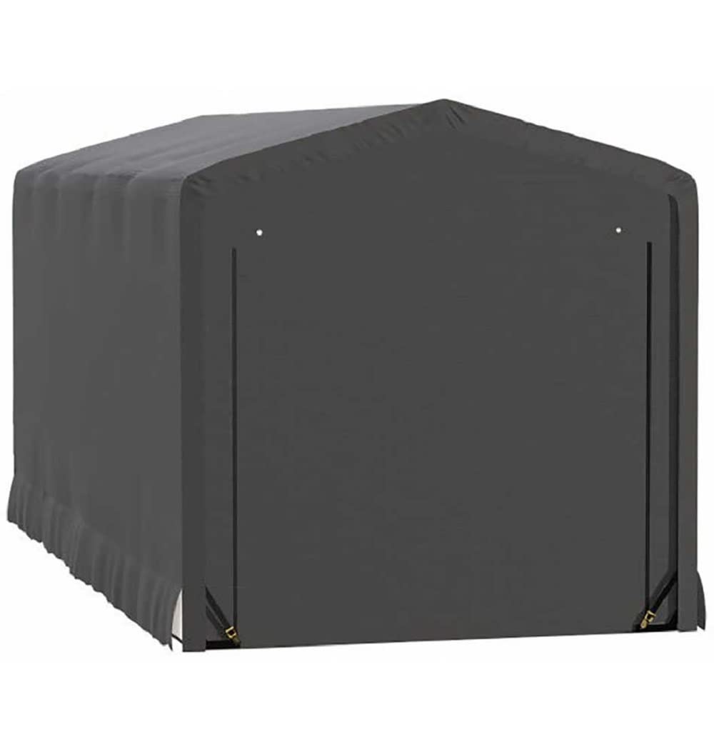 ShelterLogic ShelterTube Garage & Storage Shelter, 10' x 23' x 10' Heavy-Duty Steel Frame Wind and Snow-Load Rated Enclosure, Gray - Image 3