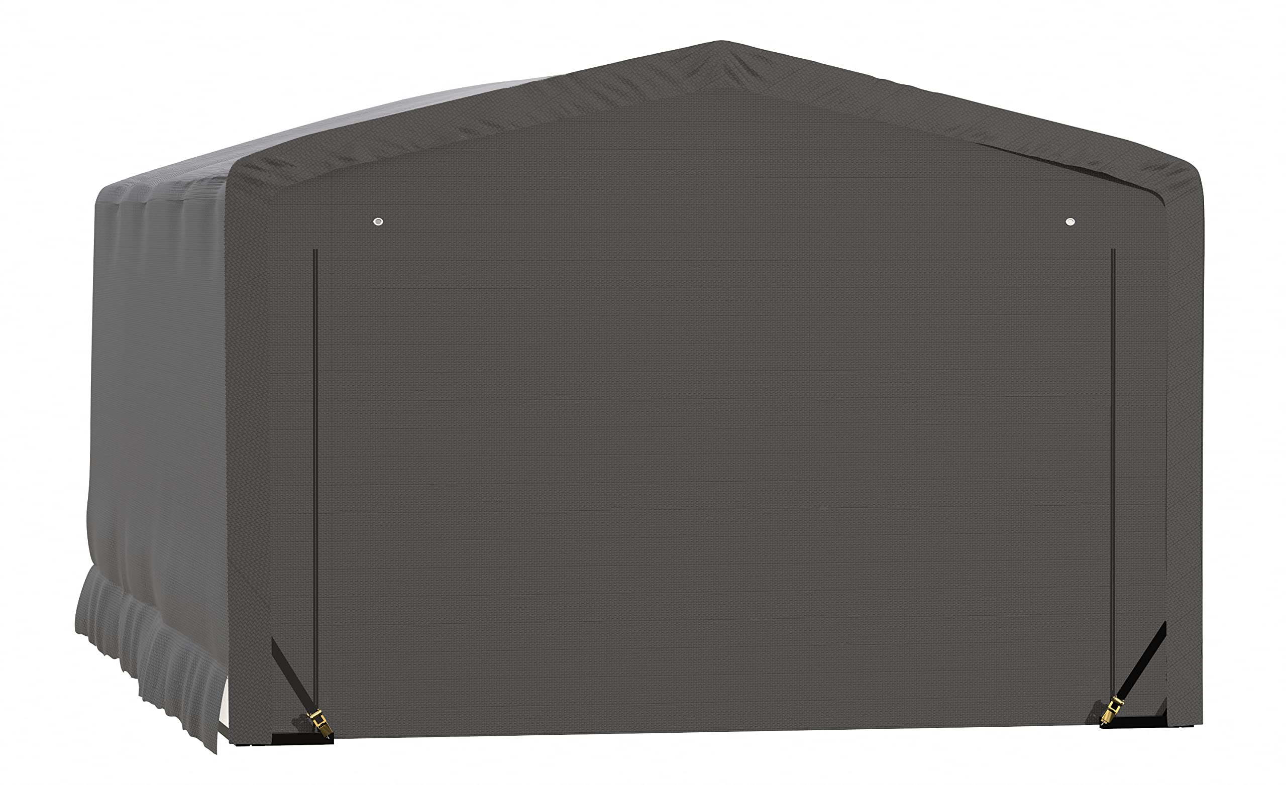 ShelterLogic ShelterTube Garage & Storage Shelter, 12' x 18' x 8' Heavy-Duty Steel Frame Wind and Snow-Load Rated Enclosure, Gray - Image 7