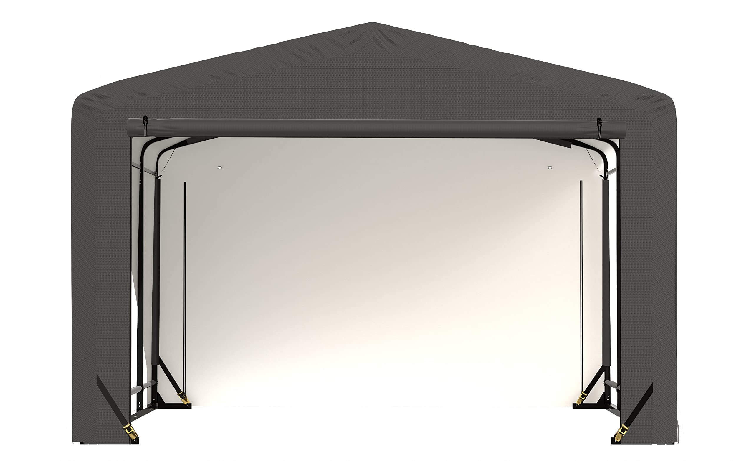 ShelterLogic ShelterTube Garage & Storage Shelter, 12' x 18' x 8' Heavy-Duty Steel Frame Wind and Snow-Load Rated Enclosure, Gray - Image 8