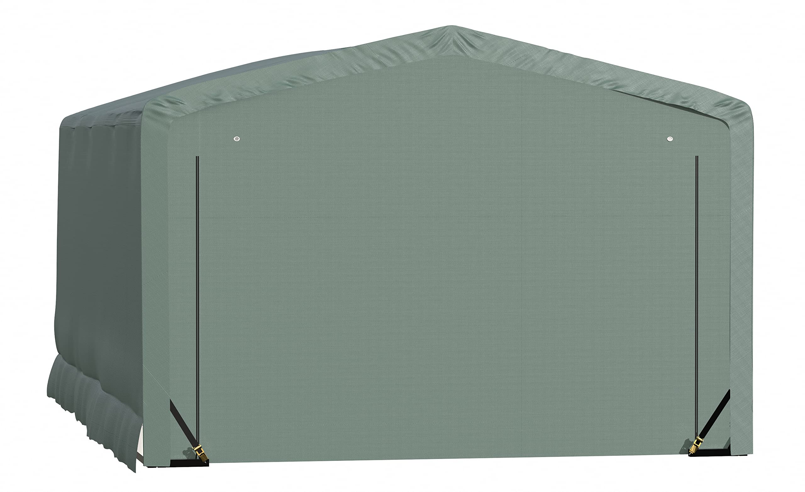 ShelterLogic ShelterTube Garage & Storage Shelter, 12' x 18' x 8' Heavy-Duty Steel Frame Wind and Snow-Load Rated Enclosure, Green - Image 7