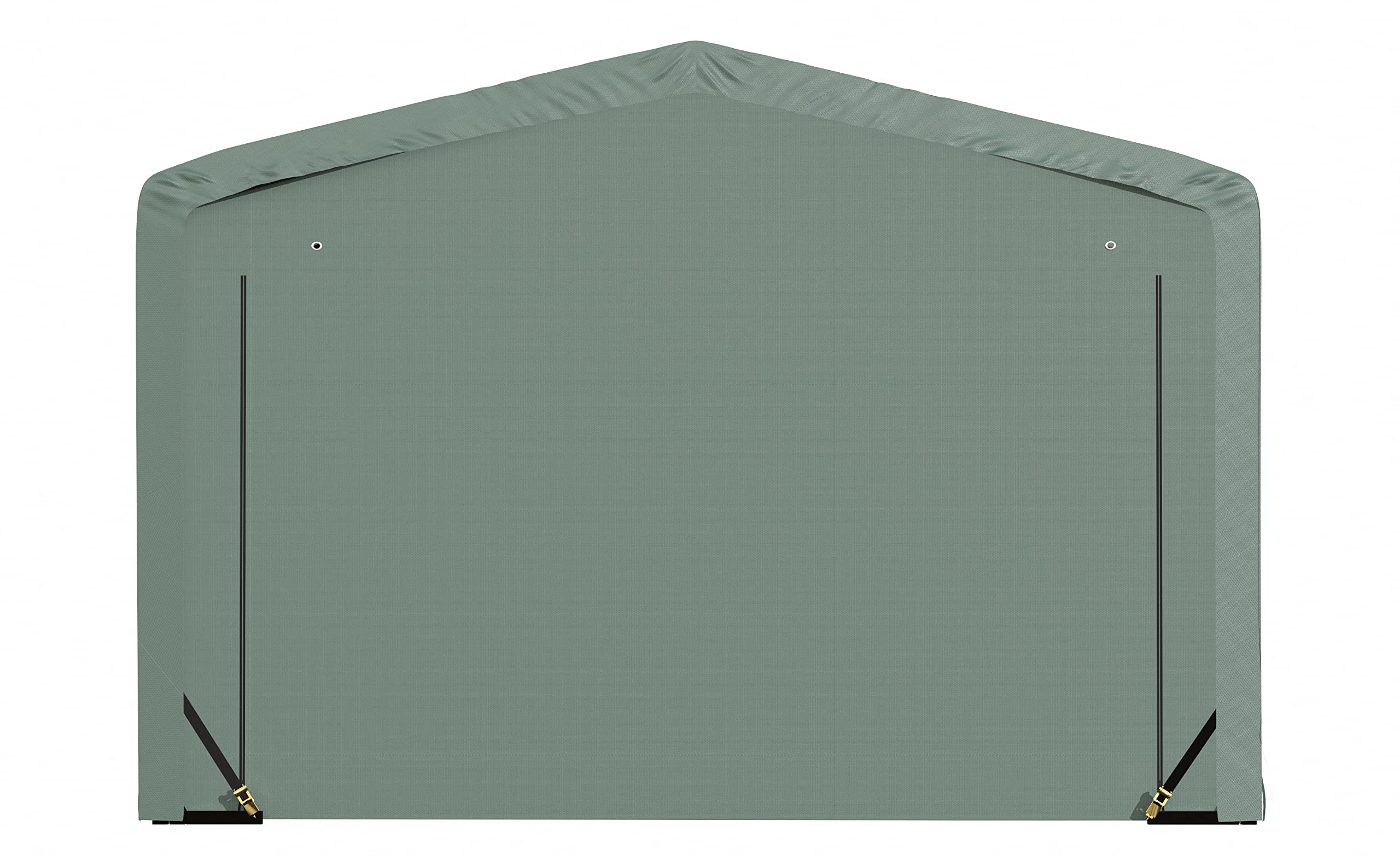 ShelterLogic ShelterTube Garage & Storage Shelter, 12' x 18' x 8' Heavy-Duty Steel Frame Wind and Snow-Load Rated Enclosure, Green - Image 9