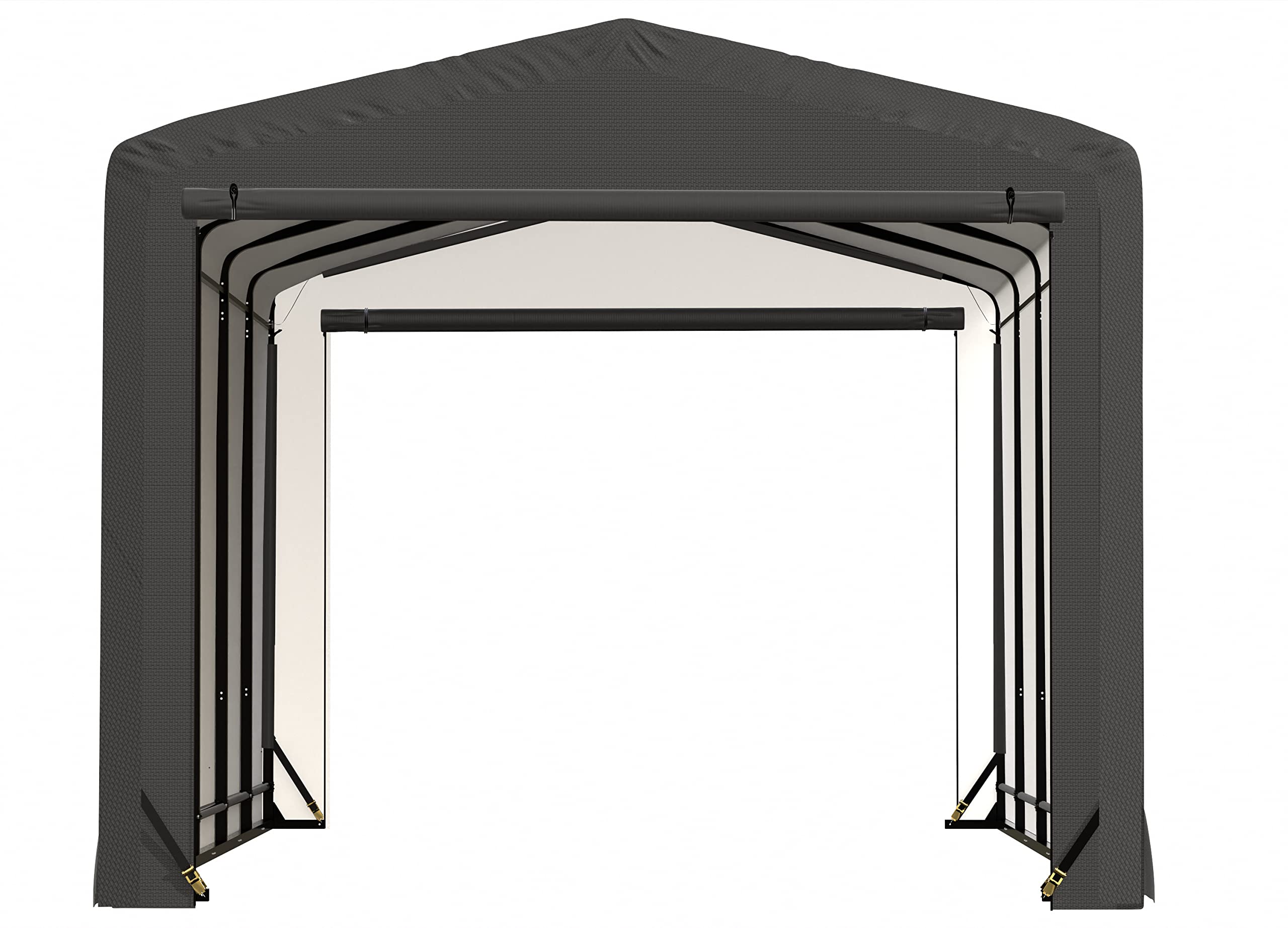ShelterLogic ShelterTube Garage & Storage Shelter, 12' x 23' x 10' Heavy-Duty Steel Frame Wind and Snow-Load Rated Enclosure, Gray - Image 10