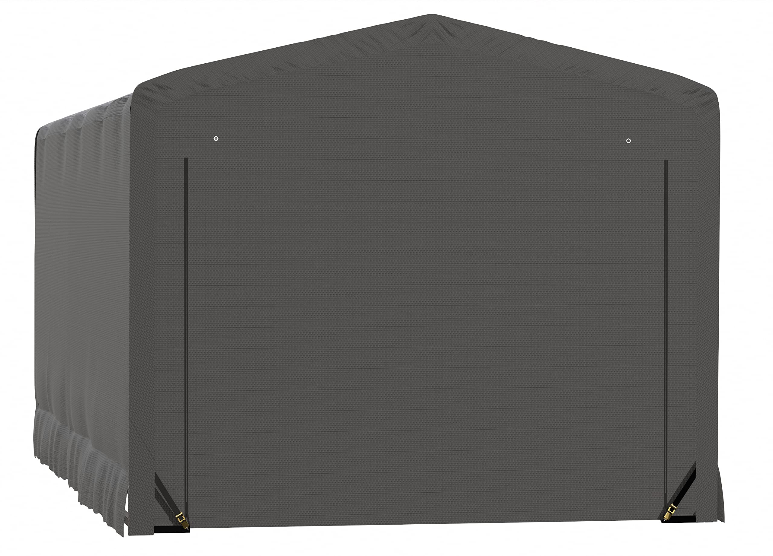 ShelterLogic ShelterTube Garage & Storage Shelter, 12' x 23' x 10' Heavy-Duty Steel Frame Wind and Snow-Load Rated Enclosure, Gray - Image 7