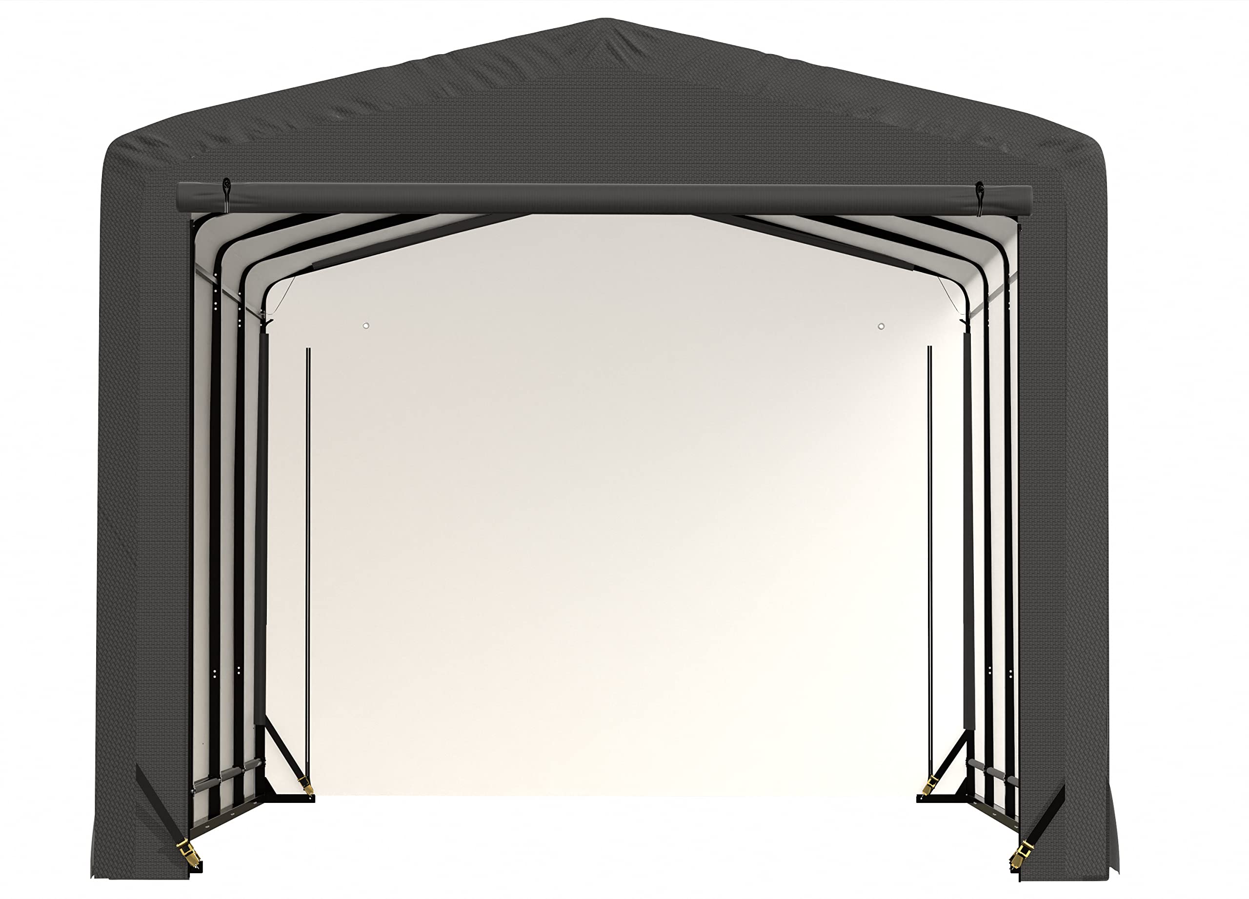 ShelterLogic ShelterTube Garage & Storage Shelter, 12' x 23' x 10' Heavy-Duty Steel Frame Wind and Snow-Load Rated Enclosure, Gray - Image 8