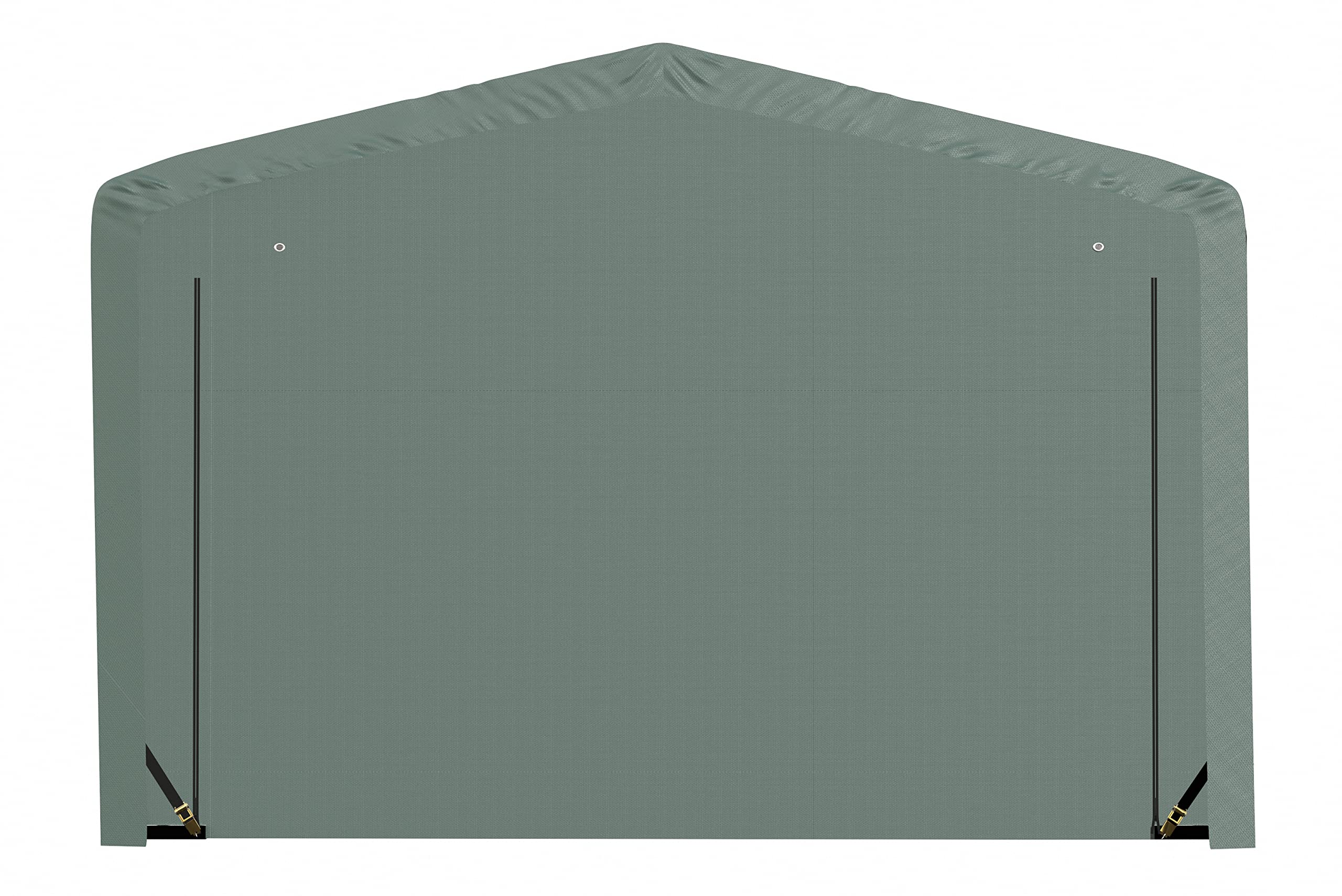 ShelterLogic ShelterTube Garage & Storage Shelter, 12' x 23' x 8' Heavy-Duty Steel Frame Wind and Snow-Load Rated Enclosure, Green - Image 9