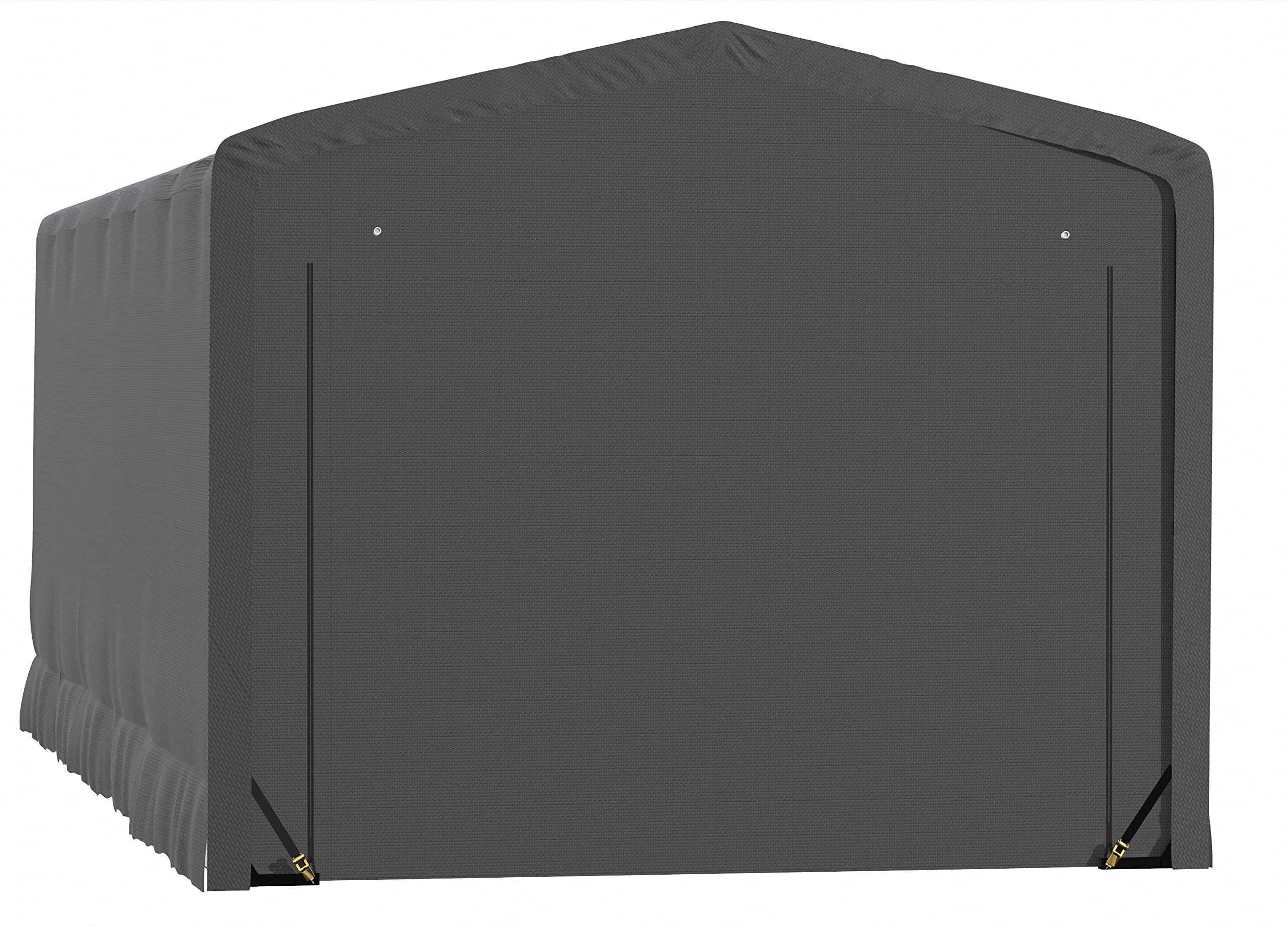 ShelterLogic ShelterTube Garage & Storage Shelter, 12' x 27' x 10' Heavy-Duty Steel Frame Wind and Snow-Load Rated Enclosure, Gray - Image 7