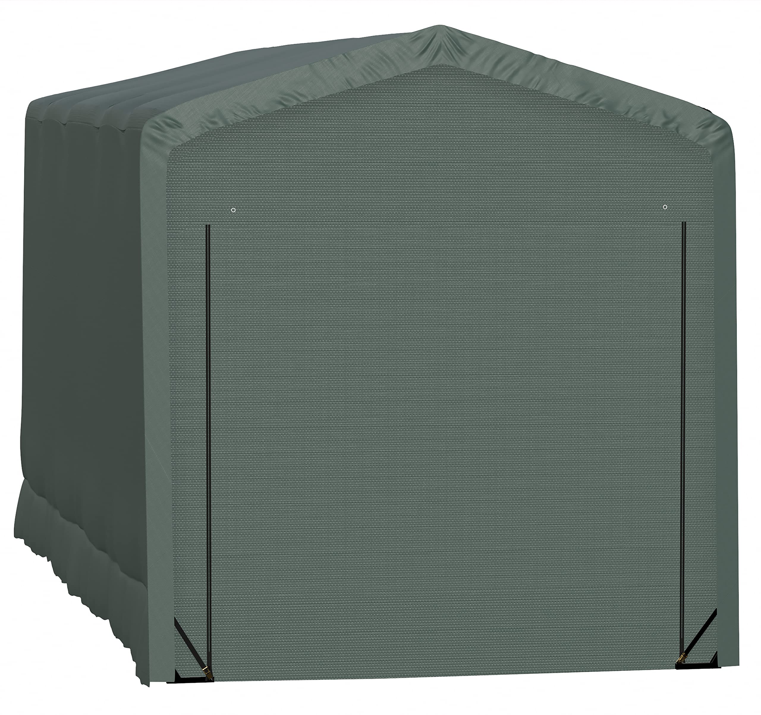ShelterLogic ShelterTube Garage & Storage Shelter, 14' x 32' x 16' Heavy-Duty Steel Frame Wind and Snow-Load Rated Enclosure, Green - Image 7