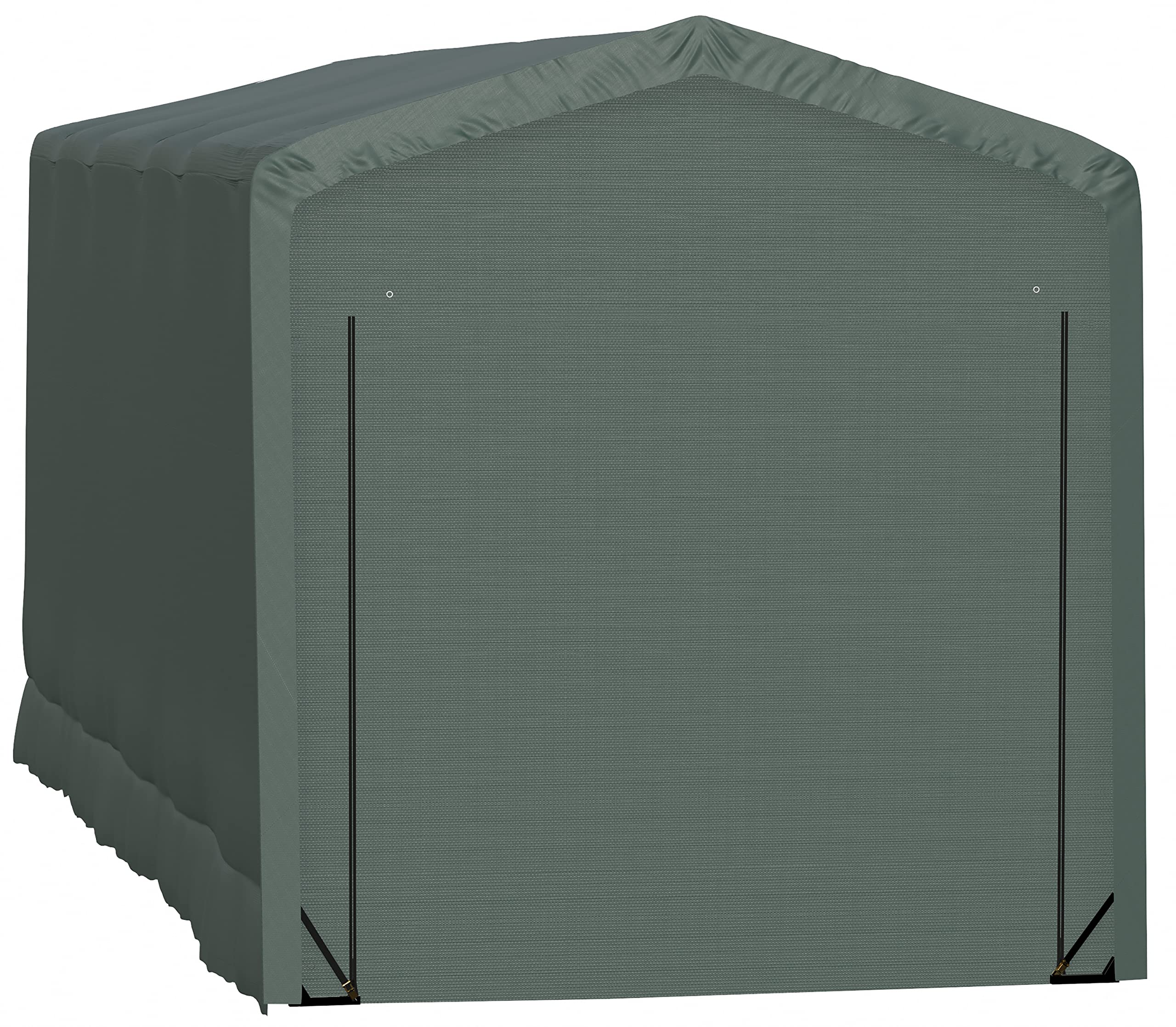 ShelterLogic ShelterTube Garage & Storage Shelter, 14' x 36' x 16' Heavy-Duty Steel Frame Wind and Snow-Load Rated Enclosure, Green - Image 7
