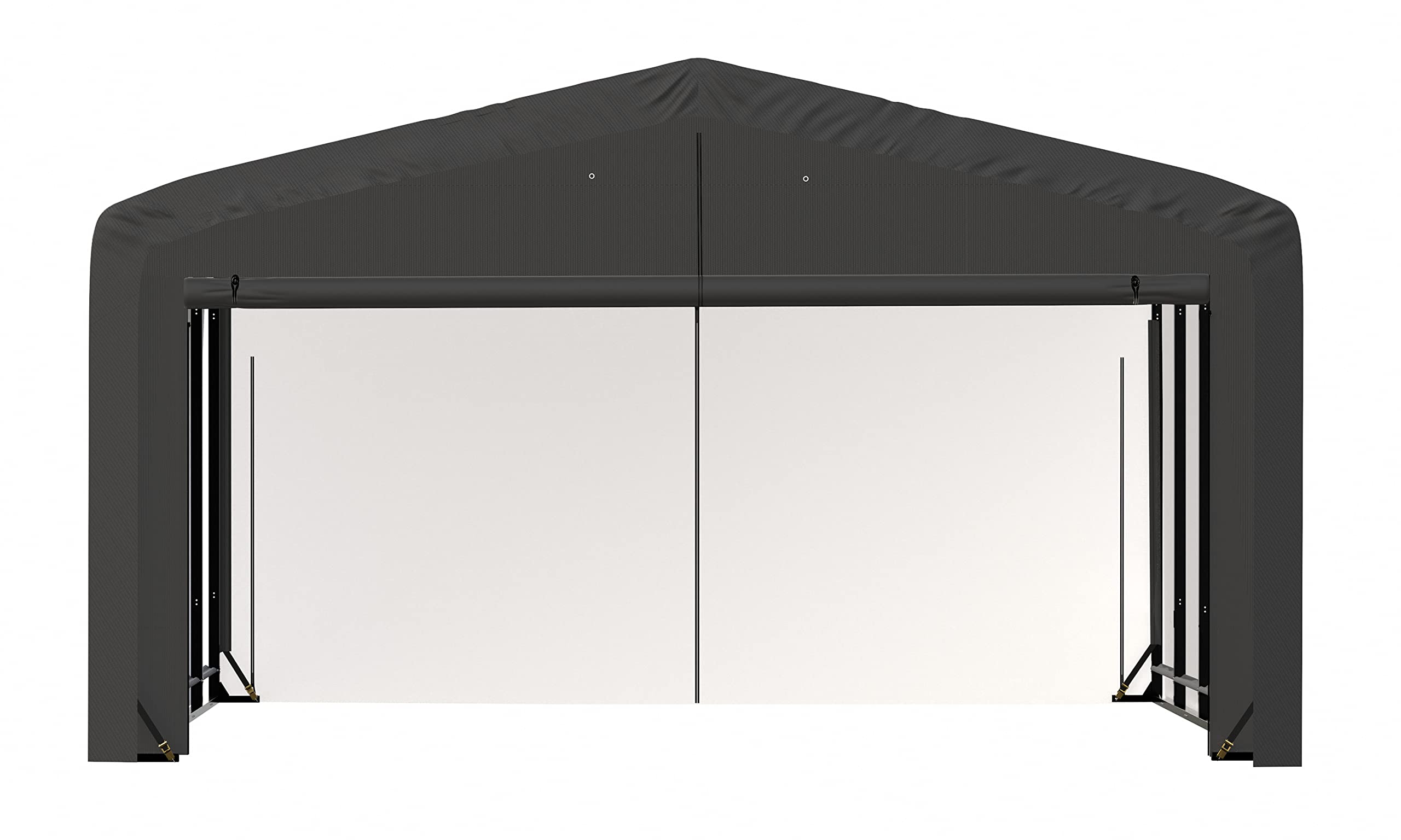 ShelterLogic ShelterTube Garage & Storage Shelter, 20' x 18' x 12' Heavy-Duty Steel Frame Wind and Snow-Load Rated Enclosure, Gray - Image 8