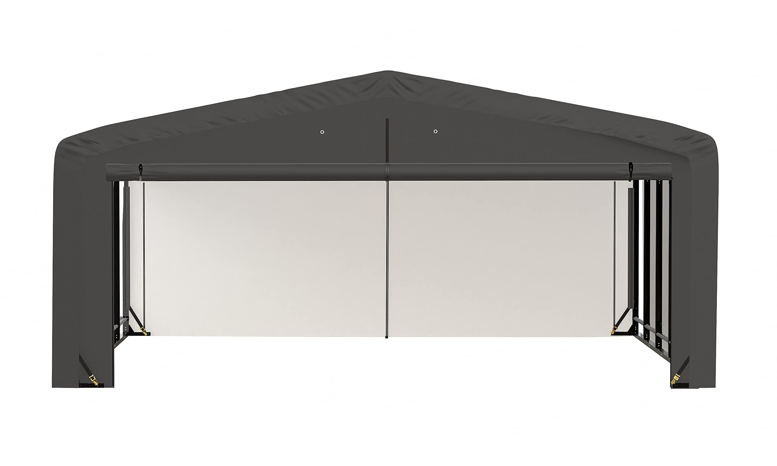 ShelterLogic ShelterTube Garage & Storage Shelter, 20' x 23' x 10' Heavy-Duty Steel Frame Wind and Snow-Load Rated Enclosure, Gray - Image 8