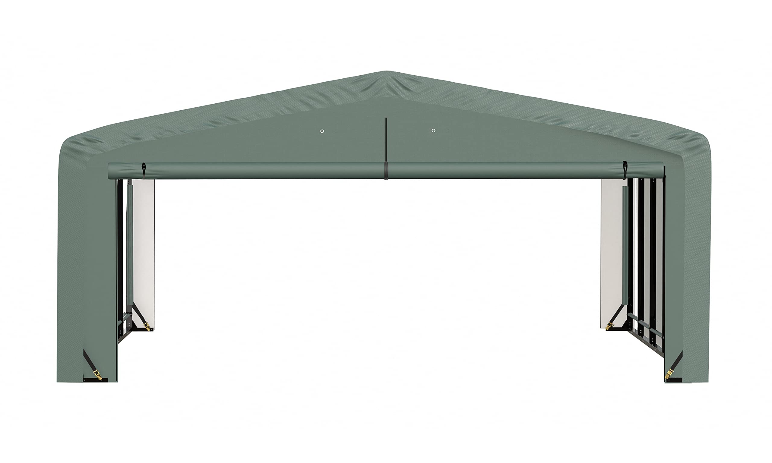 ShelterLogic ShelterTube Garage & Storage Shelter, 20' x 23' x 10' Heavy-Duty Steel Frame Wind and Snow-Load Rated Enclosure, Green - Image 10