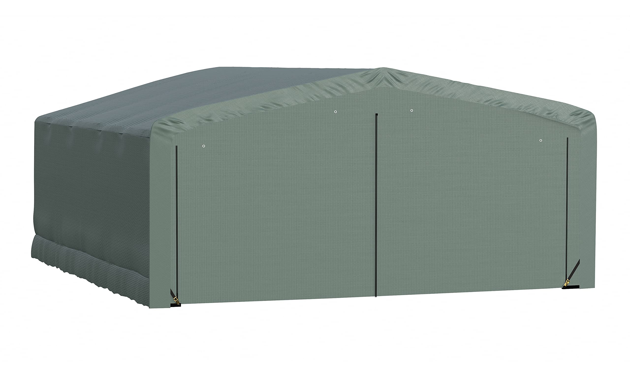 ShelterLogic ShelterTube Garage & Storage Shelter, 20' x 23' x 10' Heavy-Duty Steel Frame Wind and Snow-Load Rated Enclosure, Green - Image 7