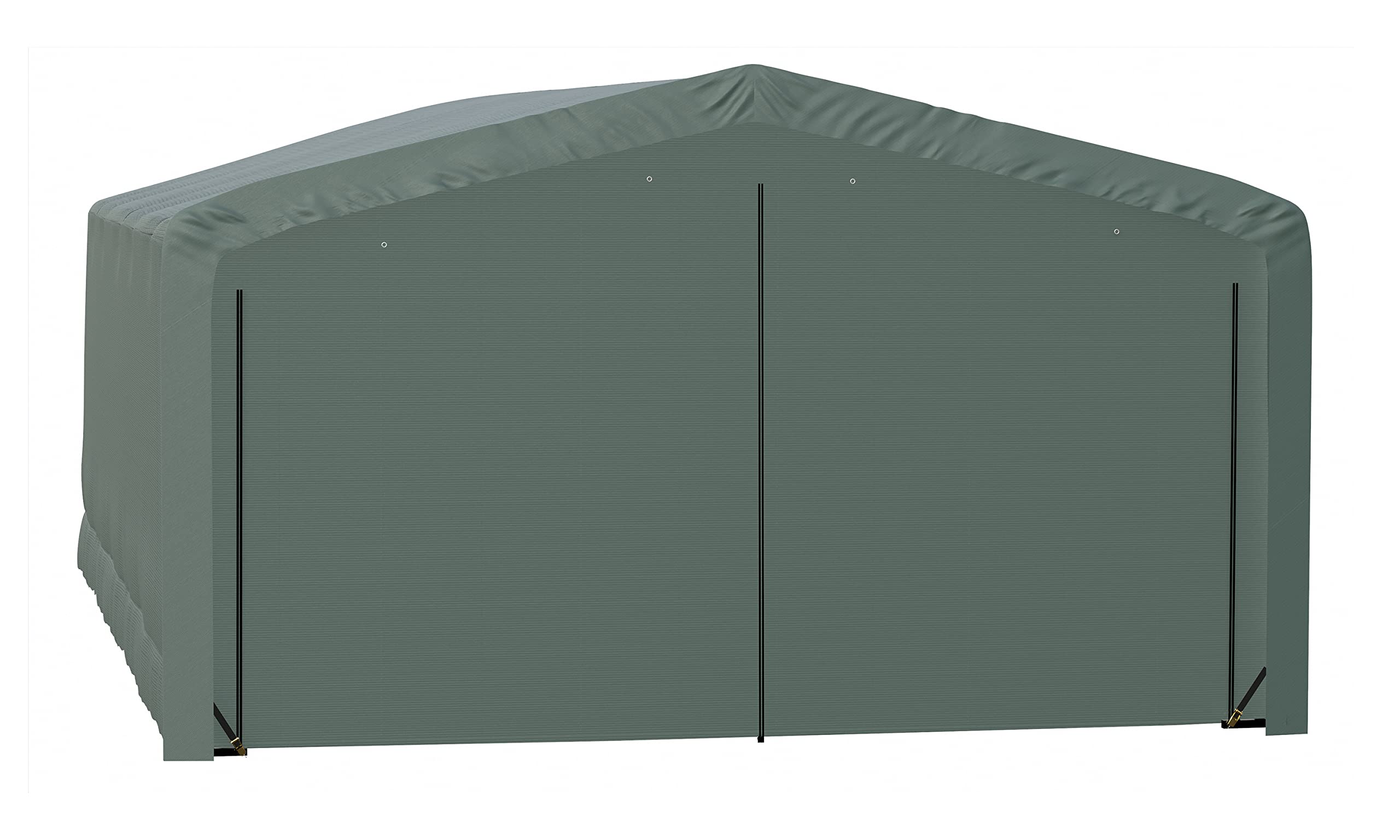 ShelterLogic ShelterTube Garage & Storage Shelter, 20' x 32' x 12' Heavy-Duty Steel Frame Wind and Snow-Load Rated Enclosure, Green - Image 7