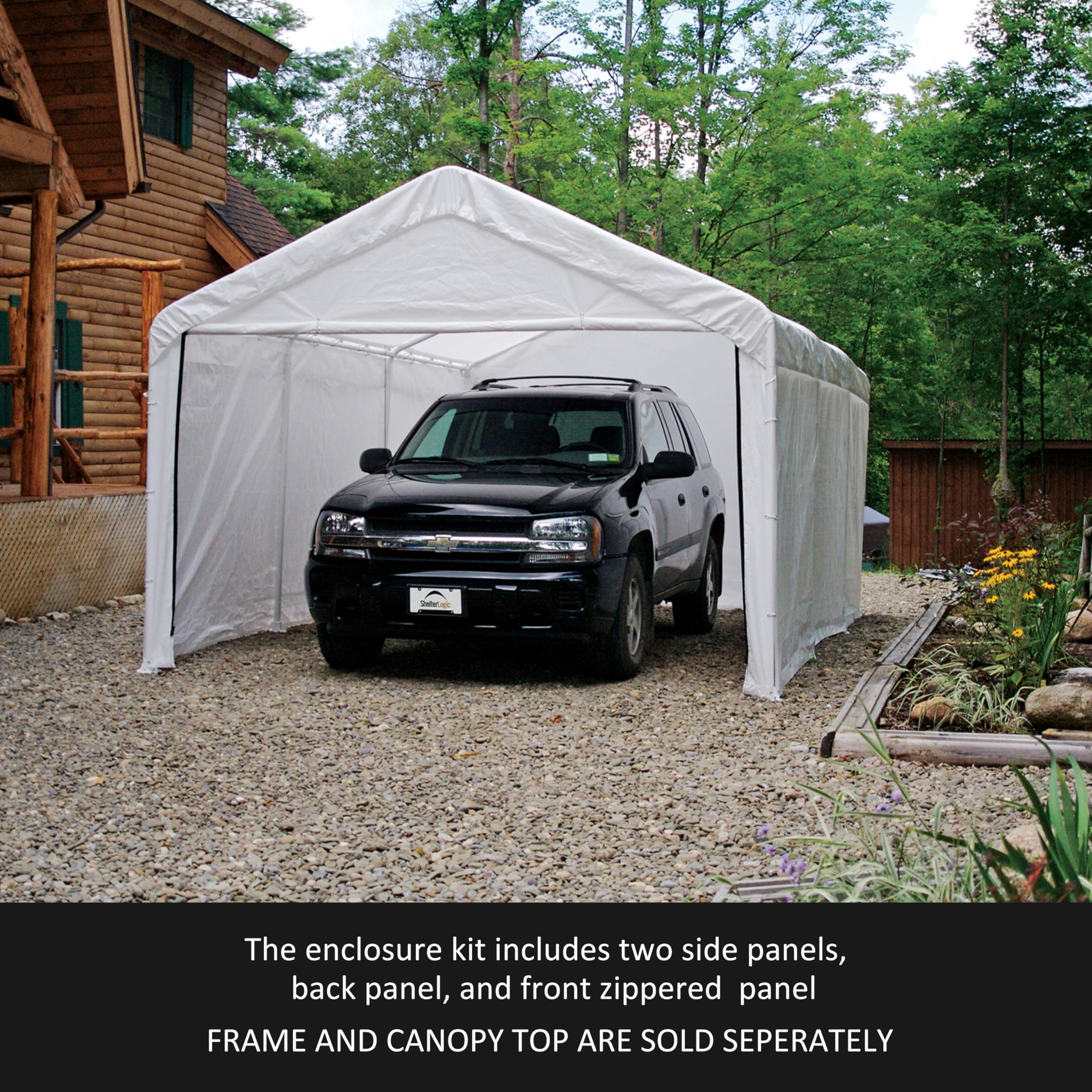 ShelterLogic SuperMax Canopy Enclosure Kit, 12 x 20 ft. (Frame and Canopy Sold Separately) - Image 5