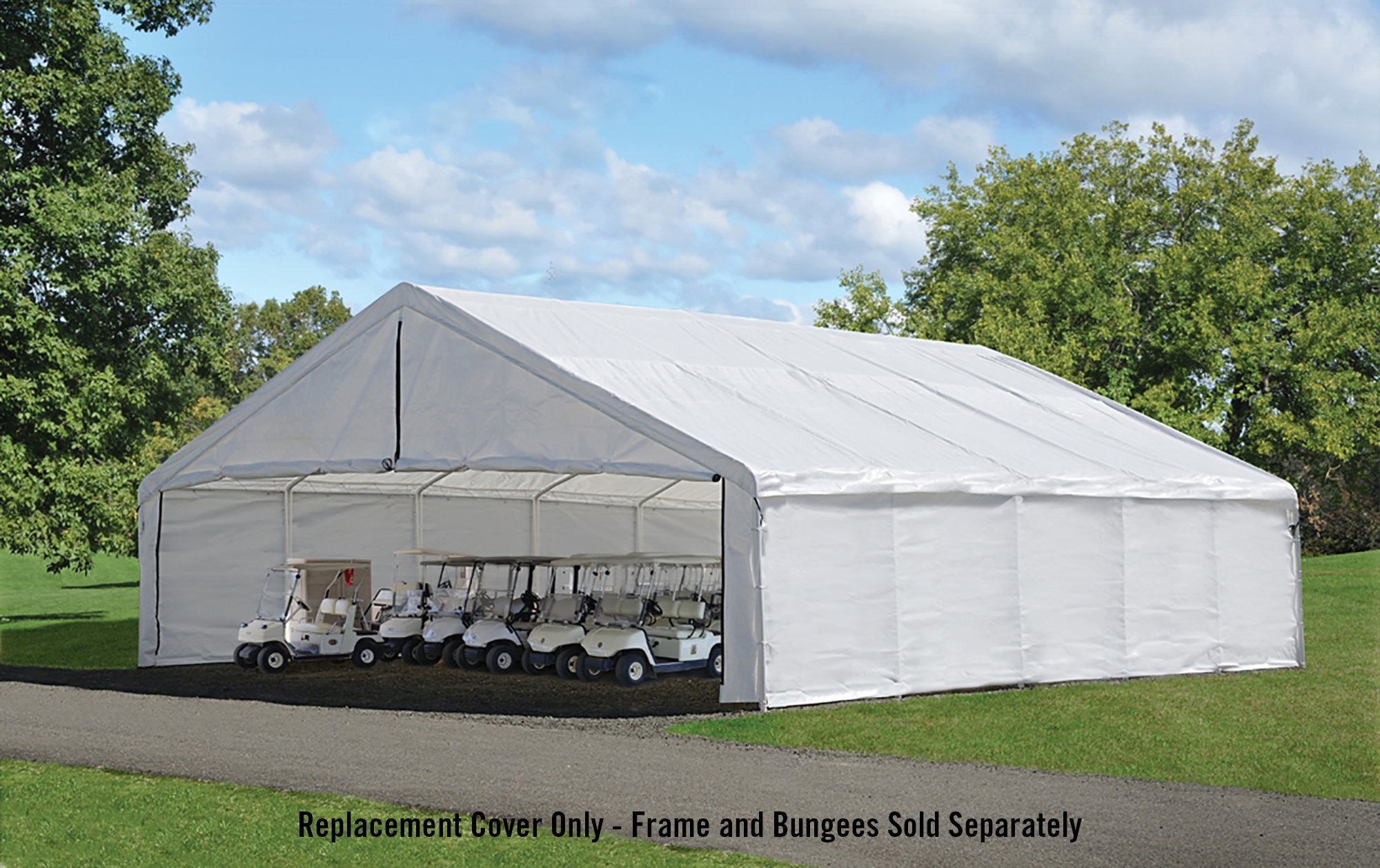 ShelterLogic UltraMax Canopy Replacement Cover, White, 30 x 30 ft. (Canopy Frame and Bungees Sold Separately) - Image 3